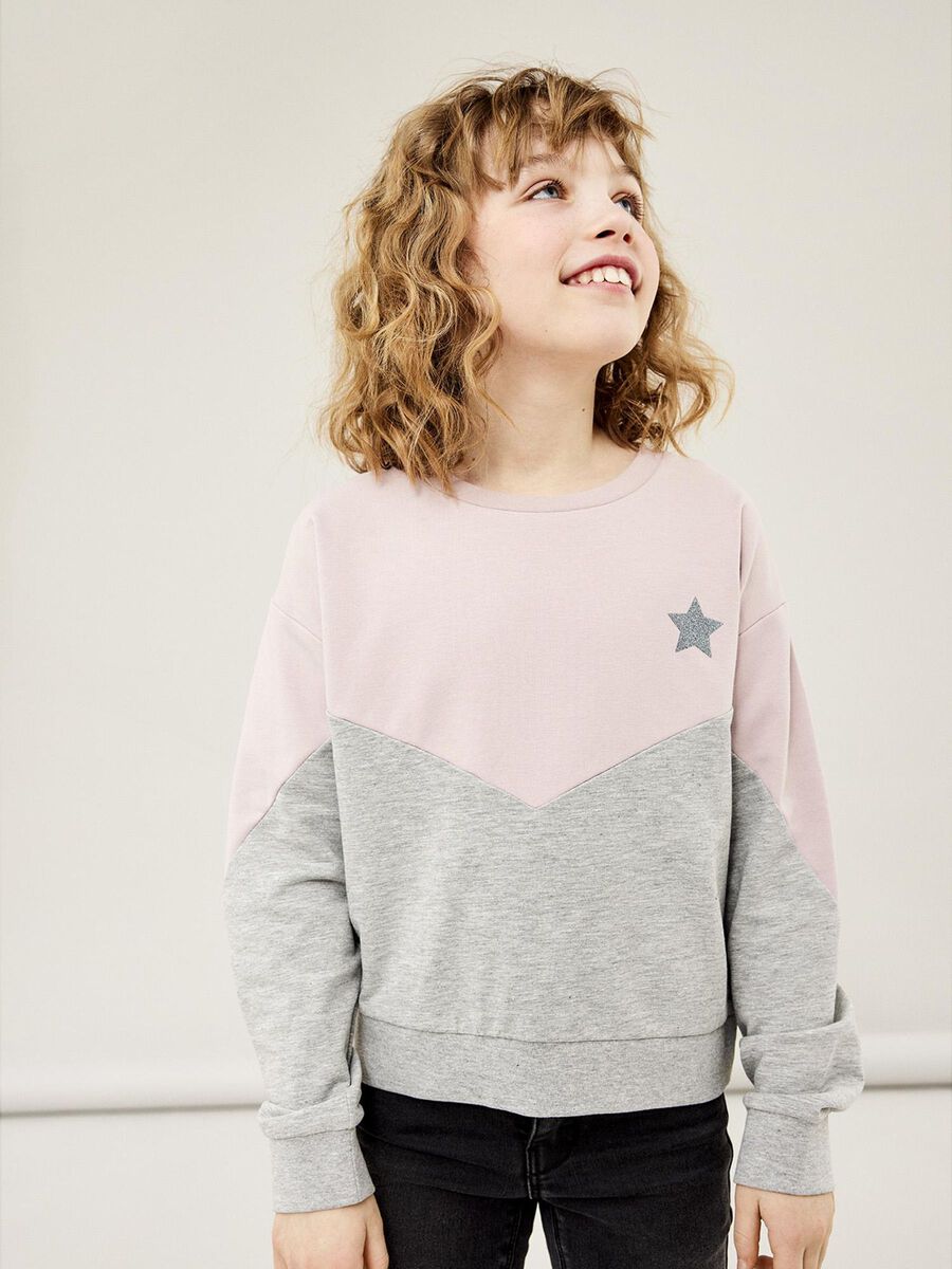 BLOKKLEUREN SWEATSHIRT