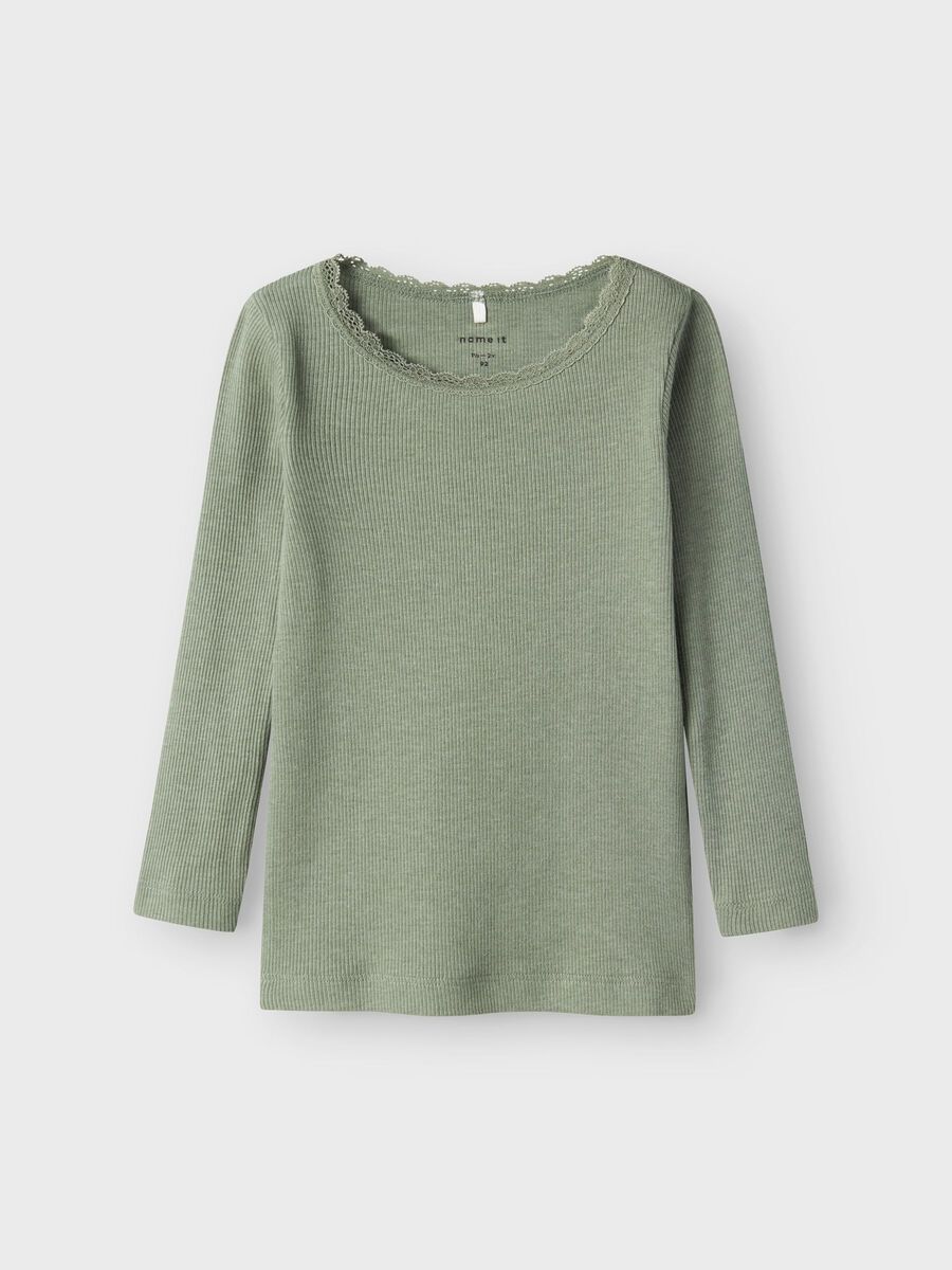 BASIC TOP MET LANGE MOUWEN