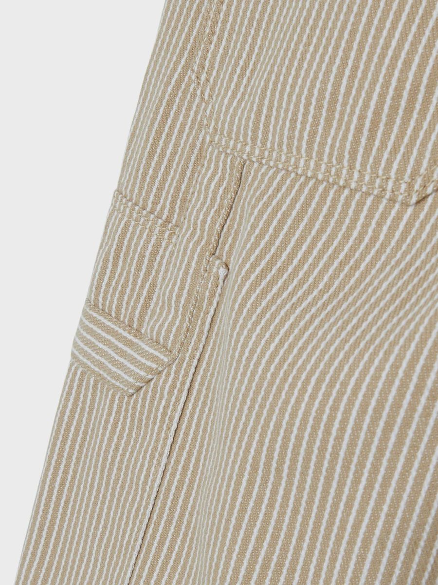 GESTREEPT STRAIGHT LEG BROEK