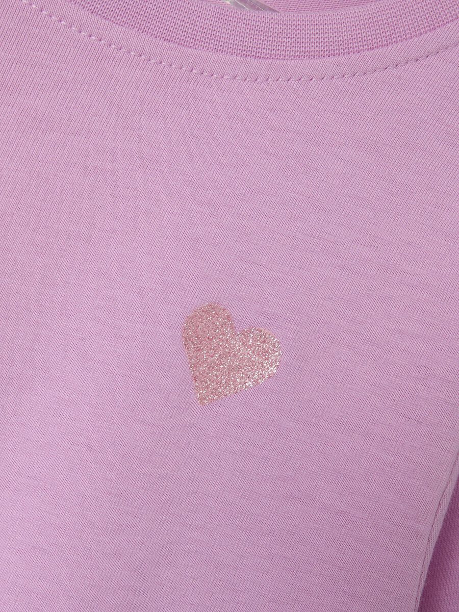 GLITTER TOP MET LANGE MOUWEN