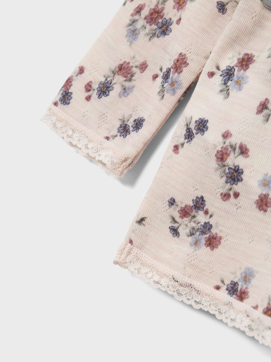 MERINO WOL TOP MET LANGE MOUWEN