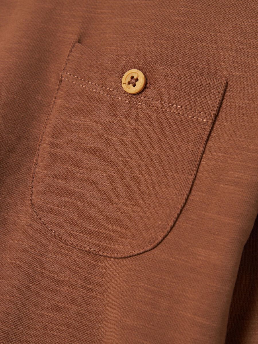 REGULAR FIT TOP MET LANGE MOUWEN