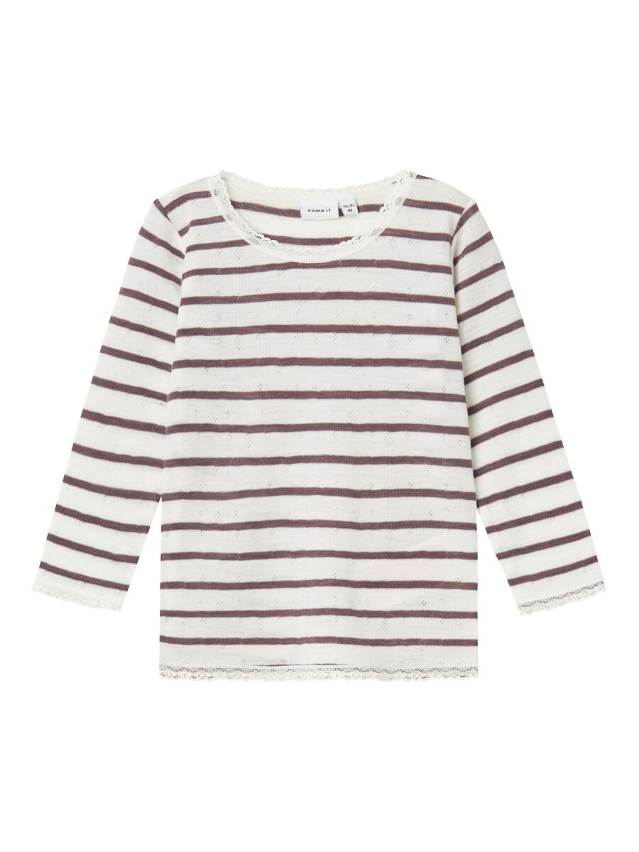 MERINO WOL TOP MET LANGE MOUWEN