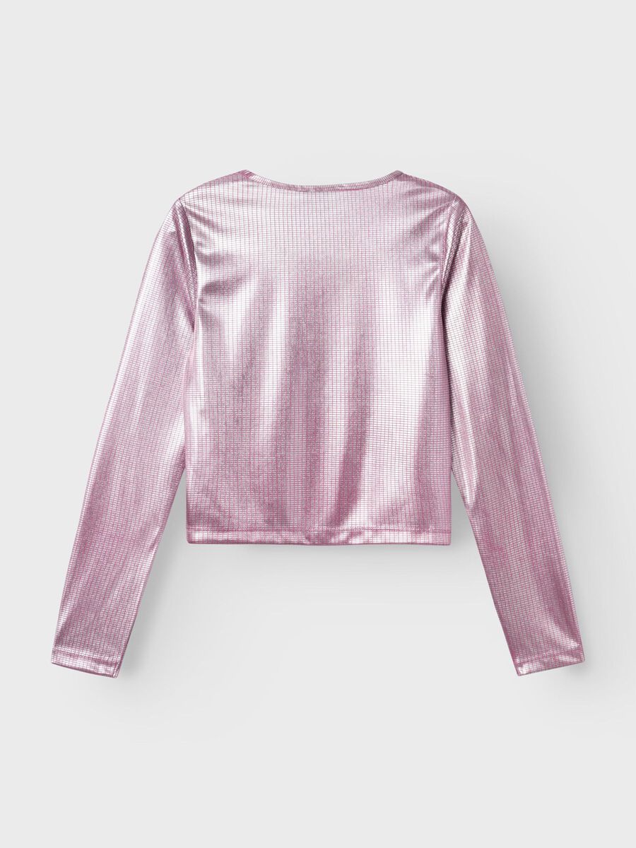 SHINY TOP MET LANGE MOUWEN