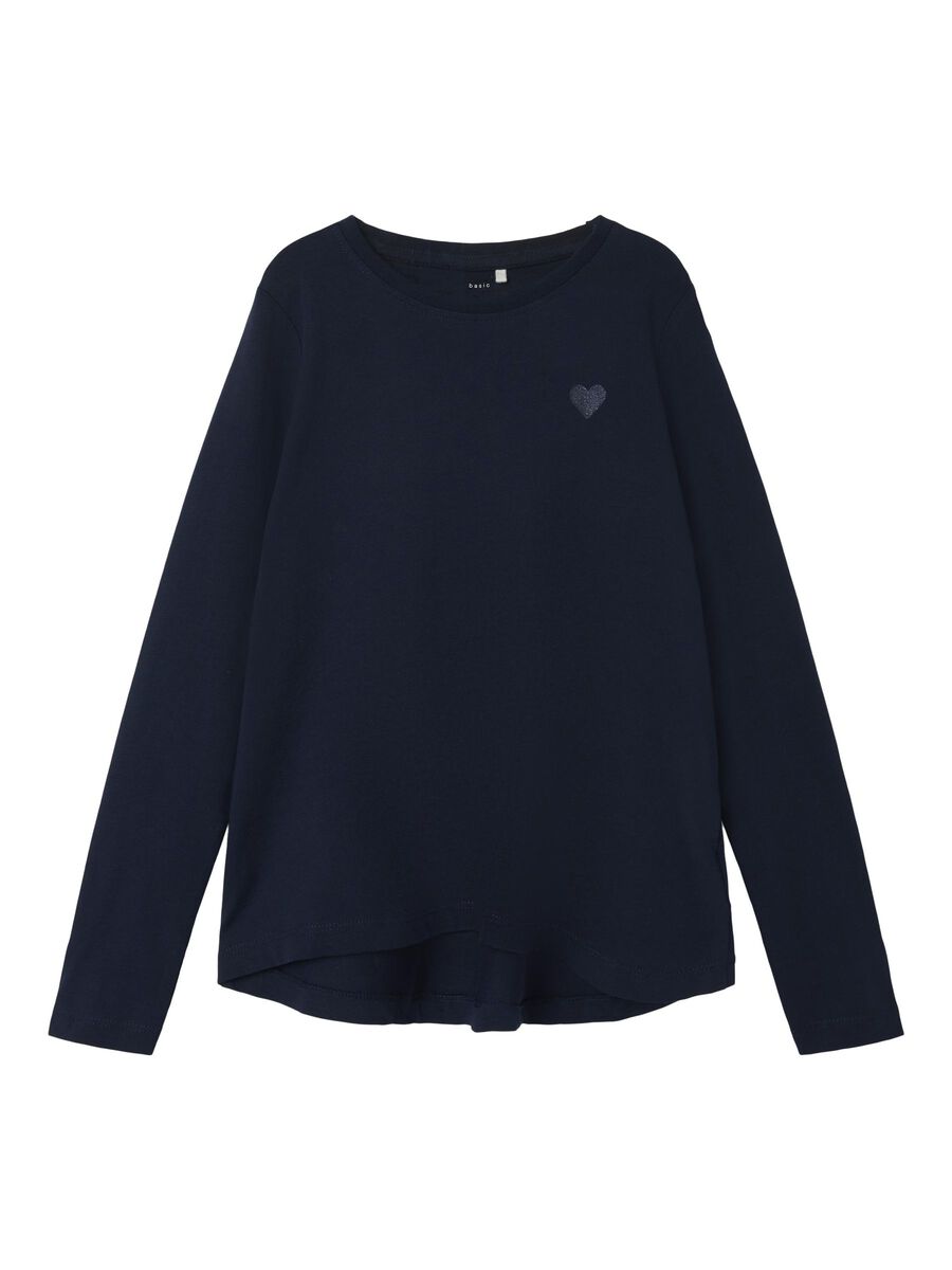 GLITTER TOP MET LANGE MOUWEN