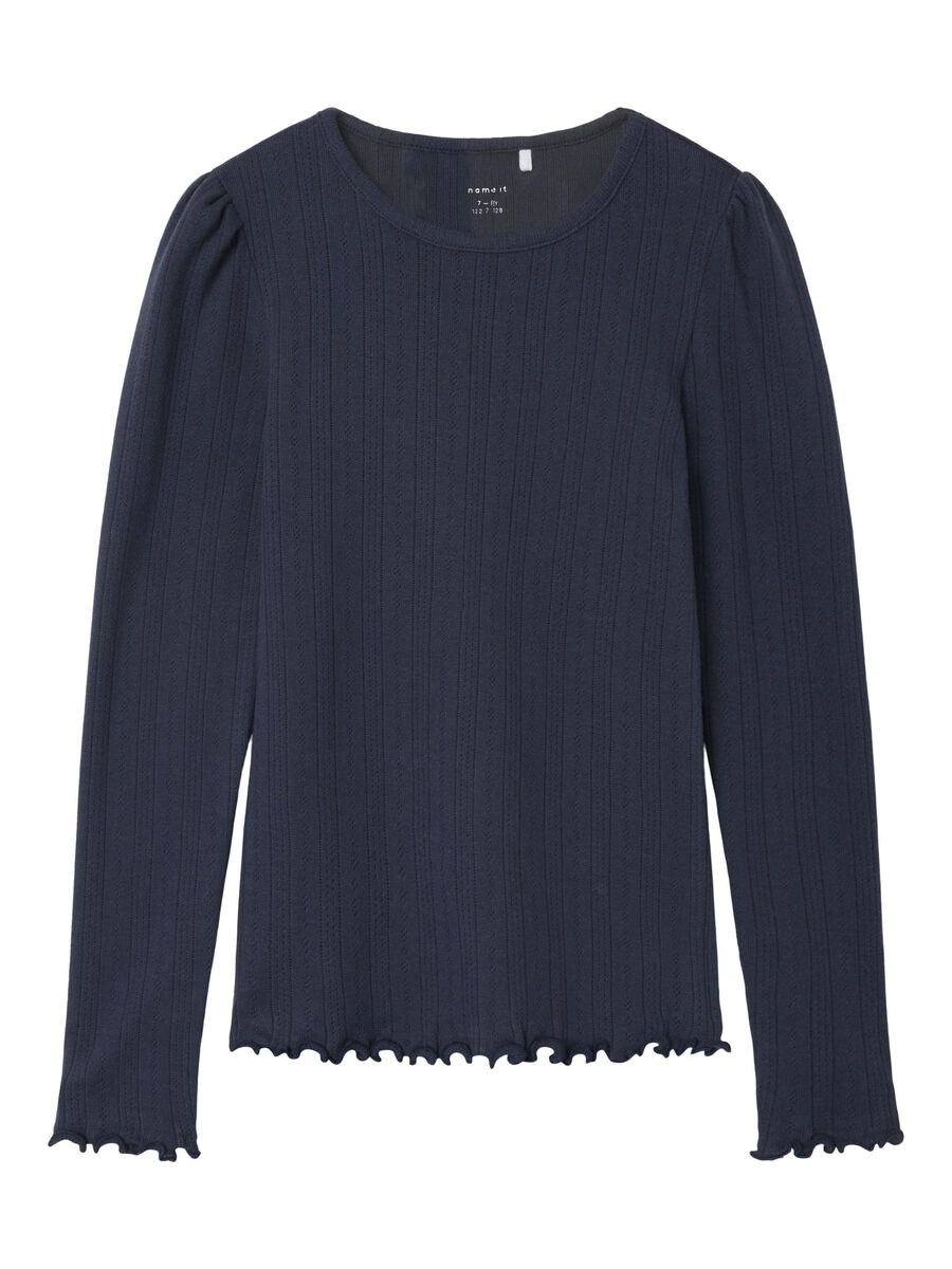 BIOLOGISCH KATOEN TOP MET LANGE MOUWEN