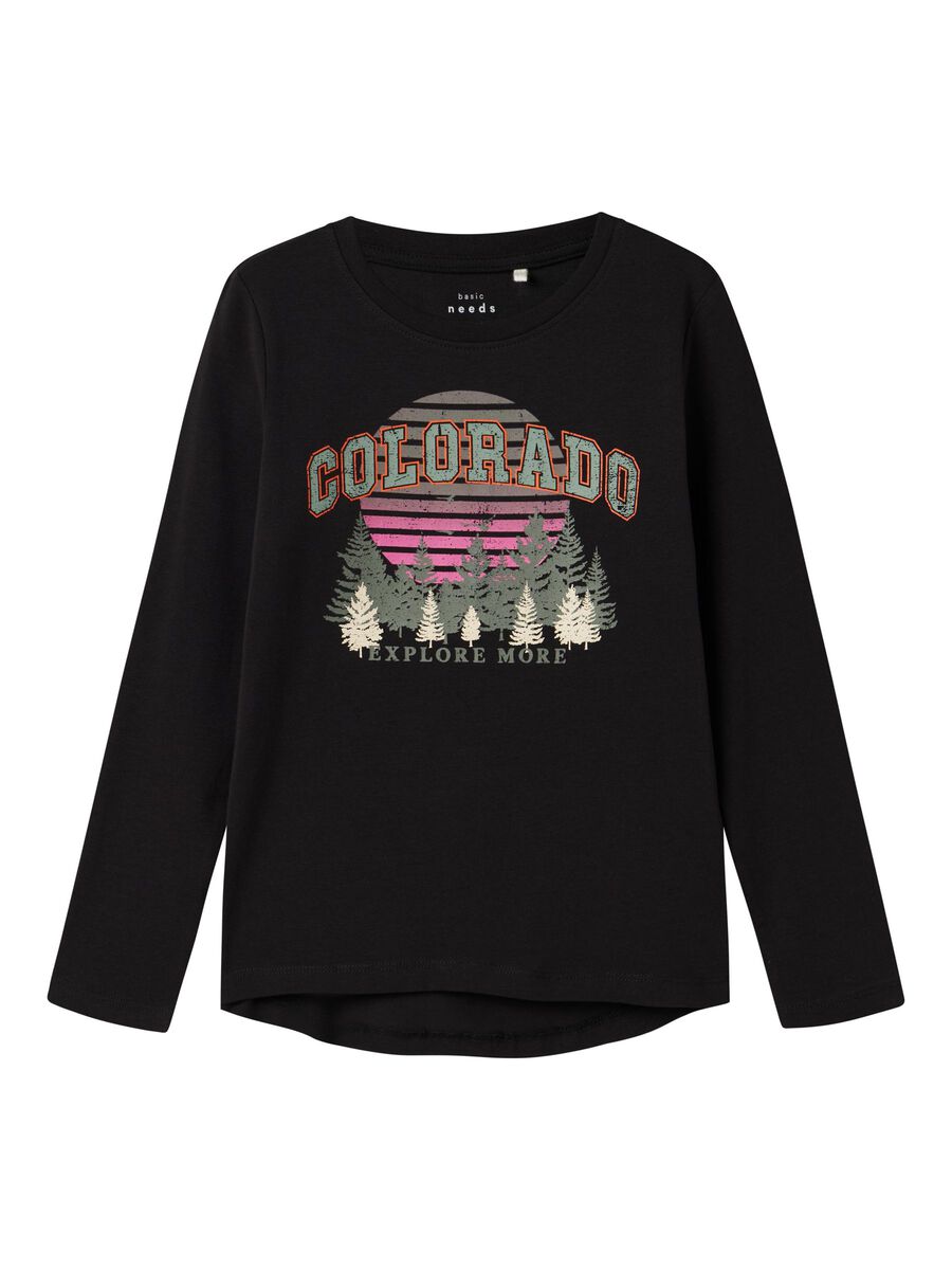 REGULAR FIT TOP MET LANGE MOUWEN