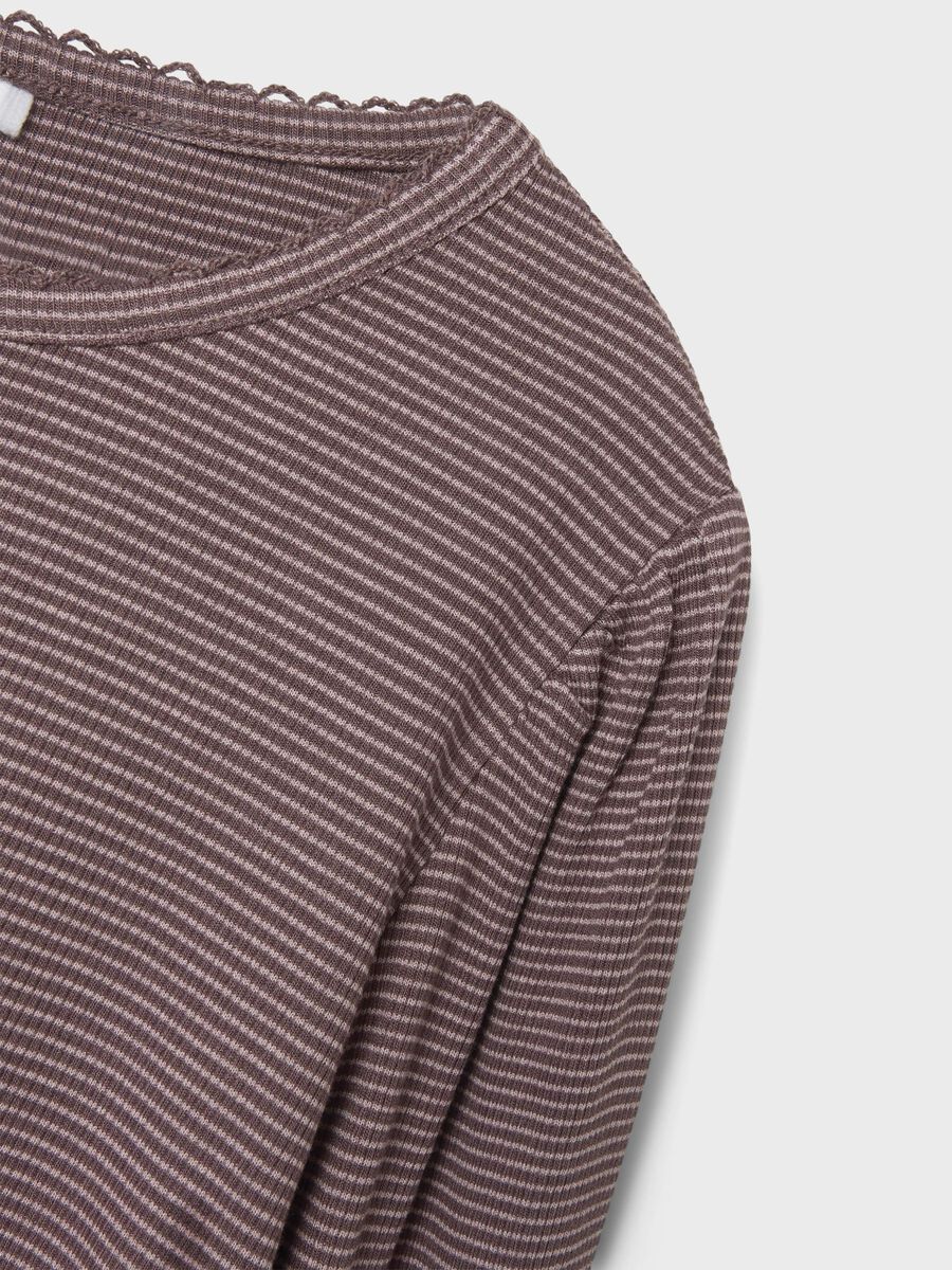 REGULAR FIT TOP MET LANGE MOUWEN