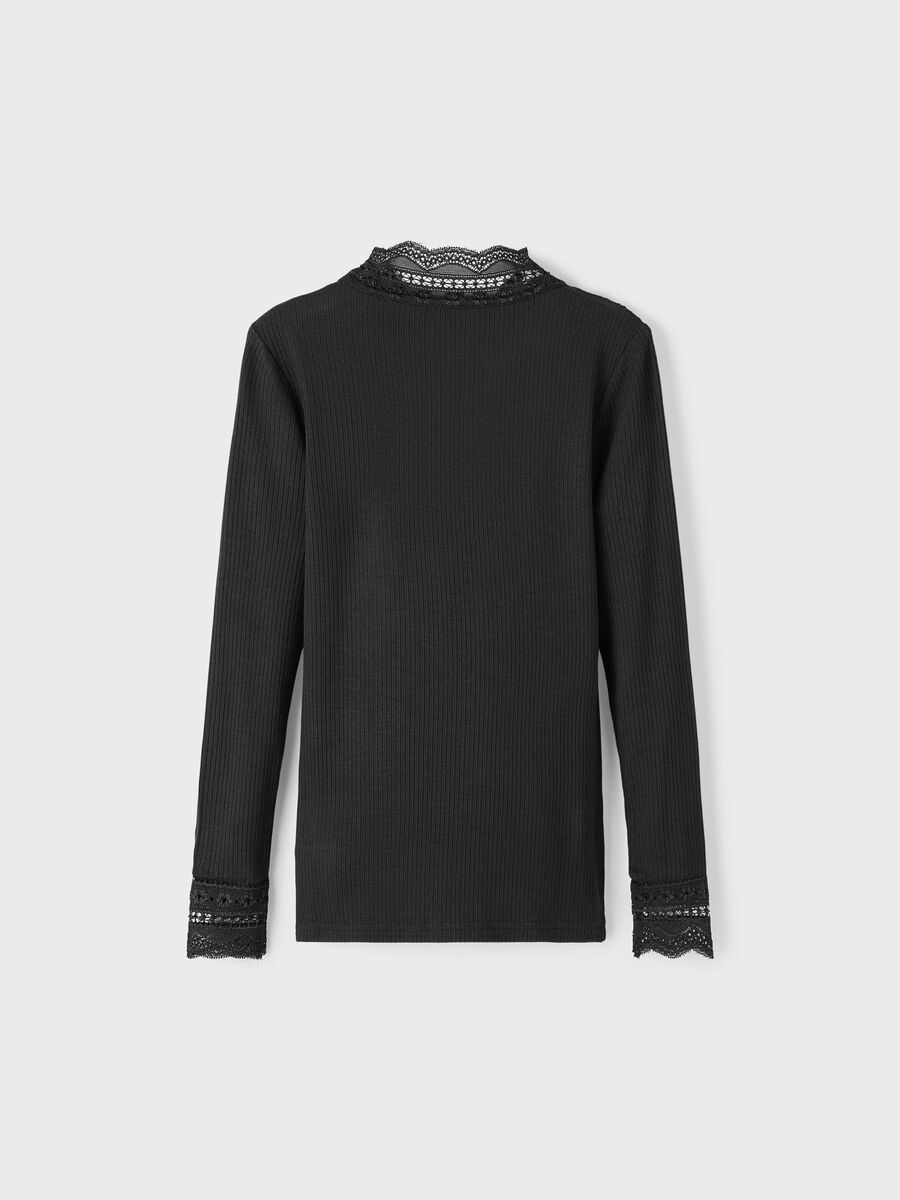 X-SLIM FIT TOP MET LANGE MOUWEN