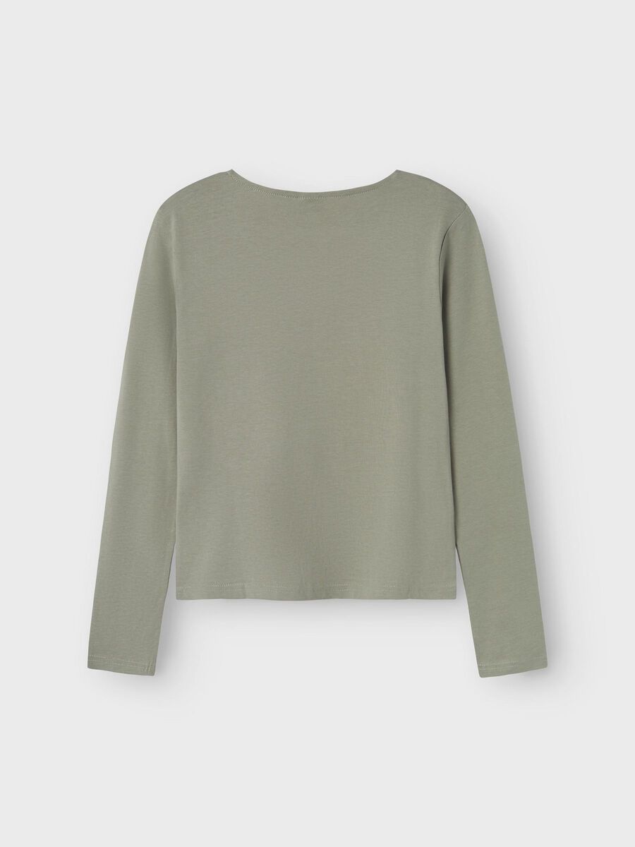 BIOLOGISCH KATOEN TOP MET LANGE MOUWEN