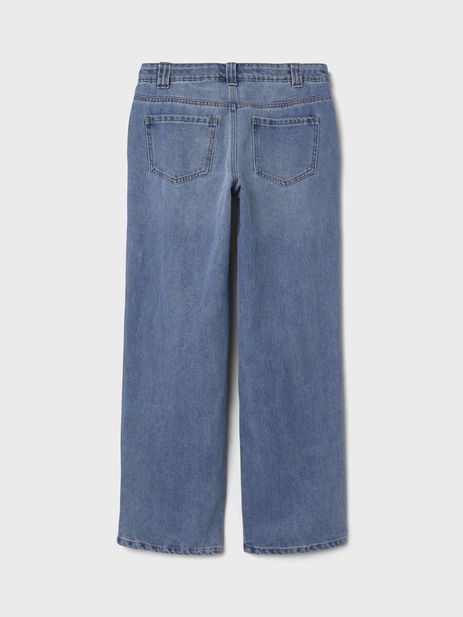 LOW-WAIST STRAIGHT LEG JEANS