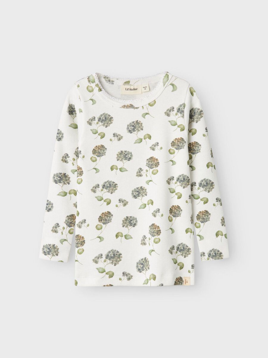 SLIM FIT TOP MET LANGE MOUWEN