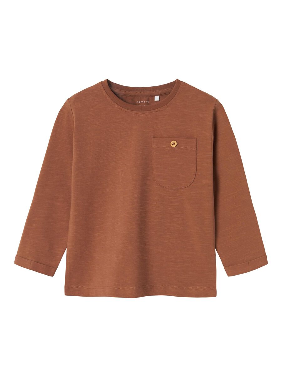 REGULAR FIT TOP MET LANGE MOUWEN