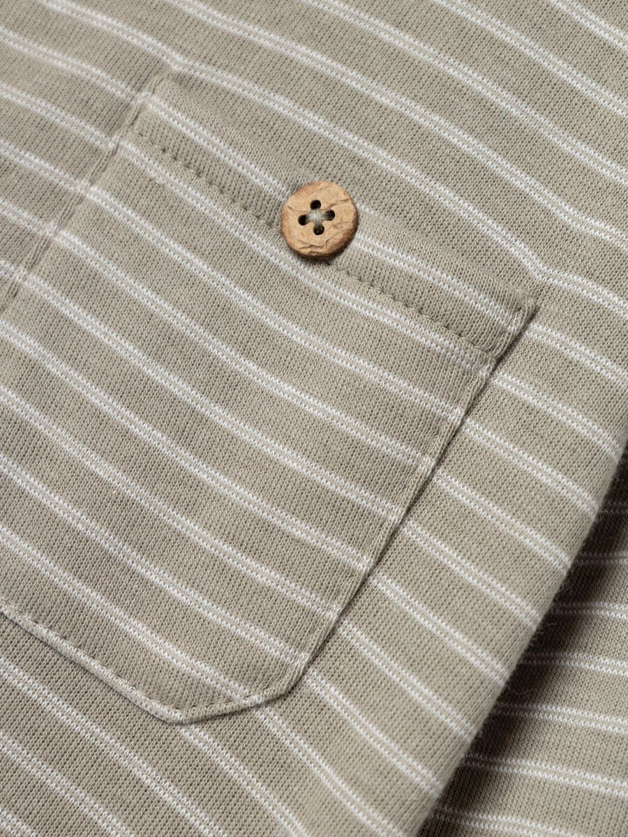 REGULAR FIT TOP MET LANGE MOUWEN