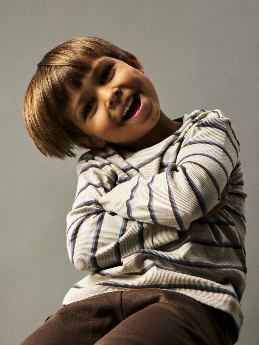 REGULAR FIT TOP MET LANGE MOUWEN