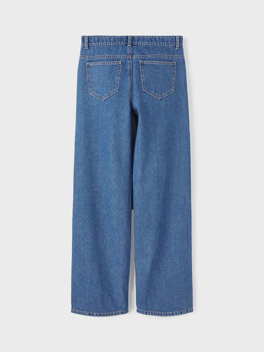 LOW-WAIST WIDE-LEG JEANS