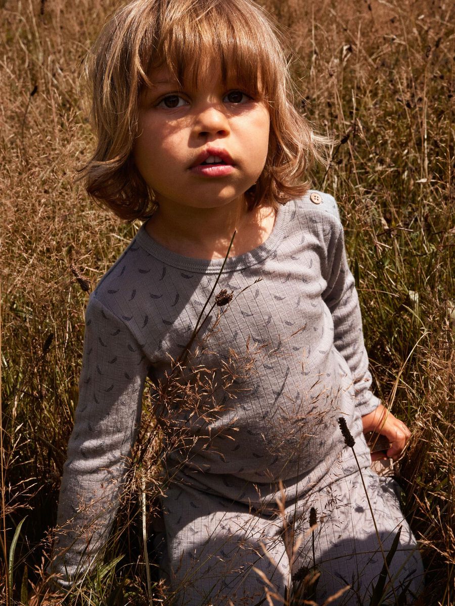 MERINO WOL TOP MET LANGE MOUWEN