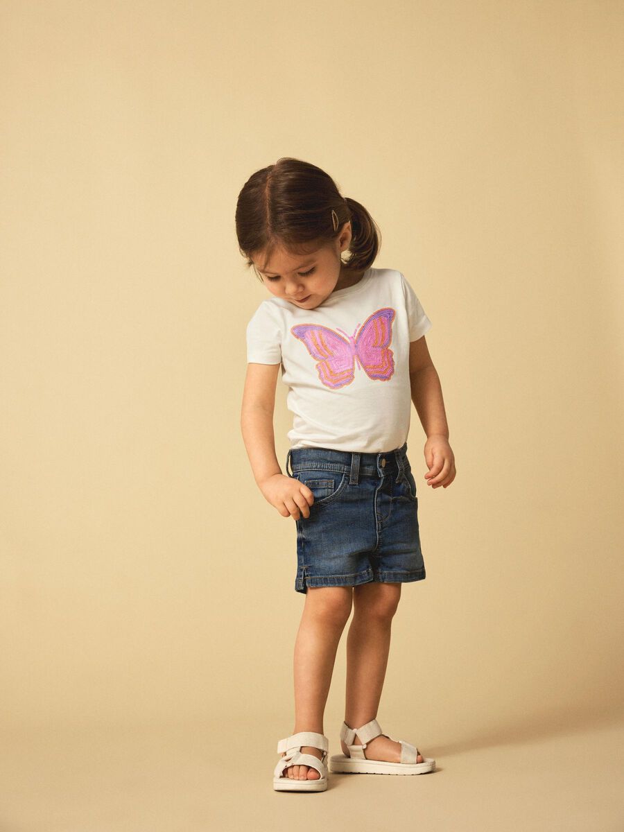 SLIM FIT DENIM SHORT