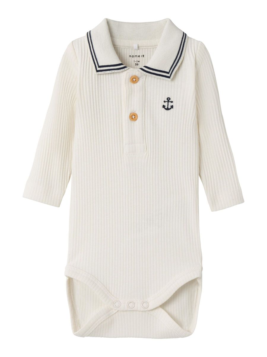 LANGE MOUWEN POLO ROMPER