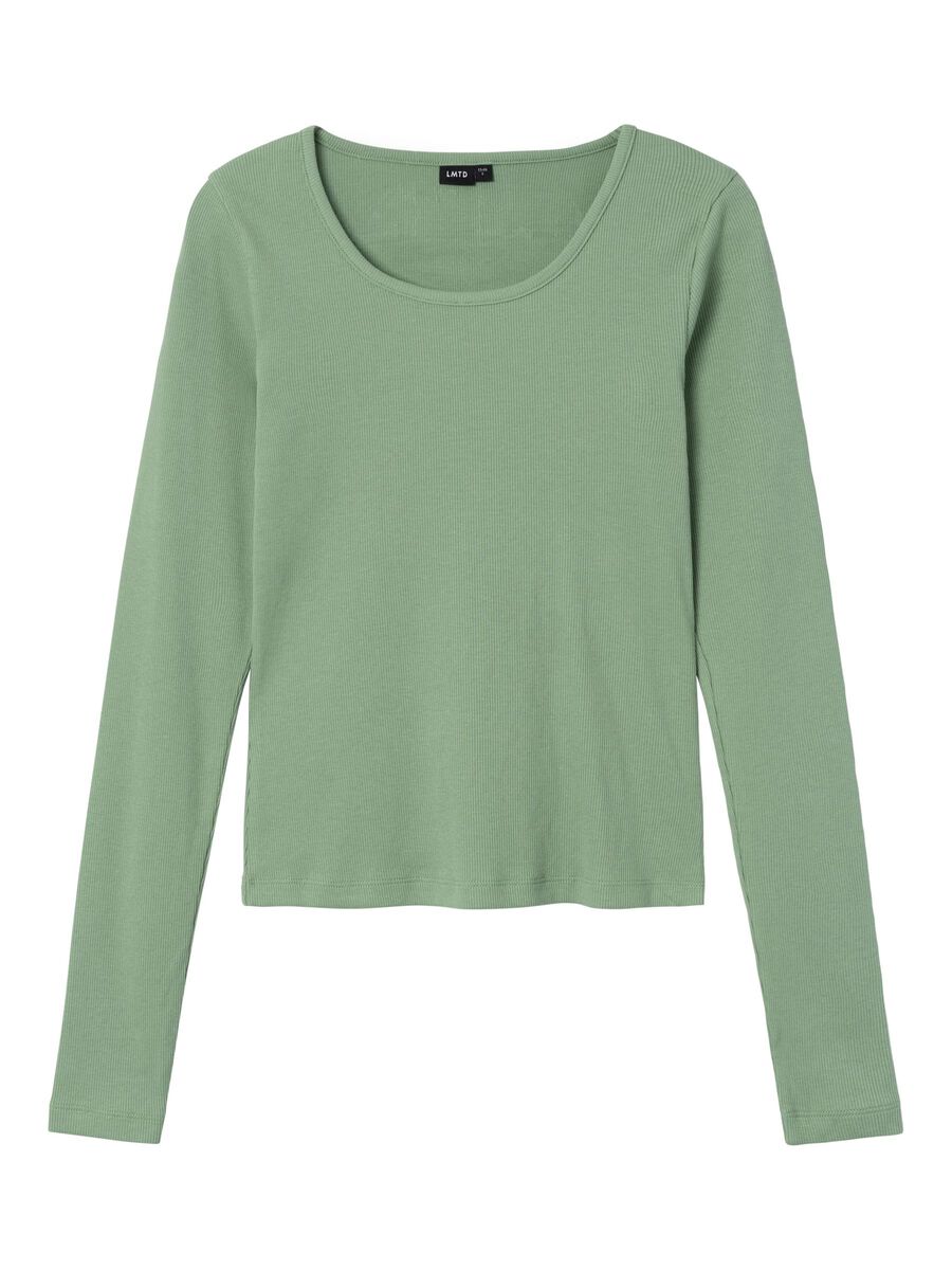 KORTE TOP MET LANGE MOUWEN