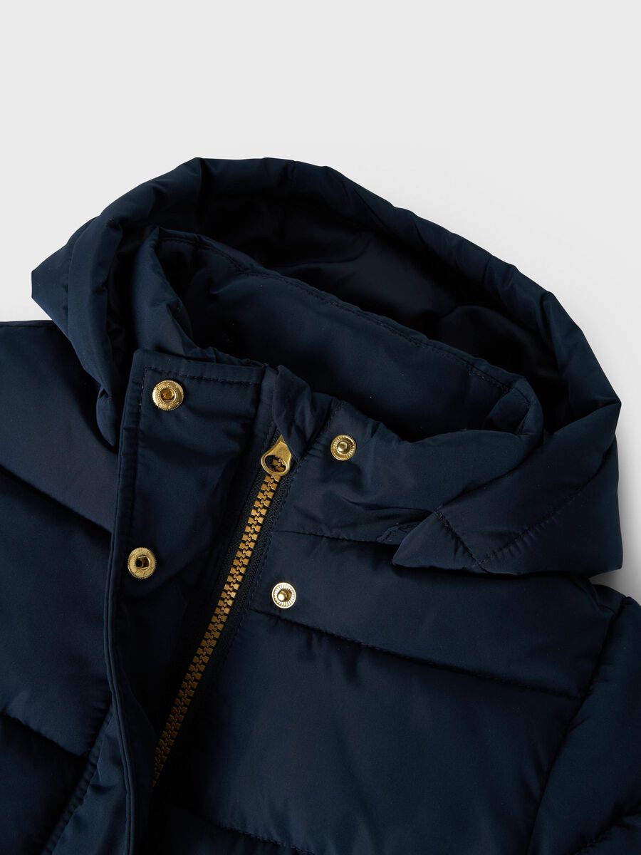 LANGE GEWATTEERDE JAS