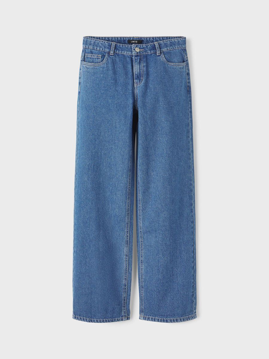 LOW-WAIST WIDE-LEG JEANS