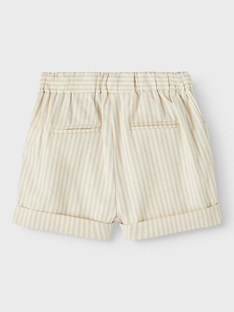GESTREEPT SHORTS