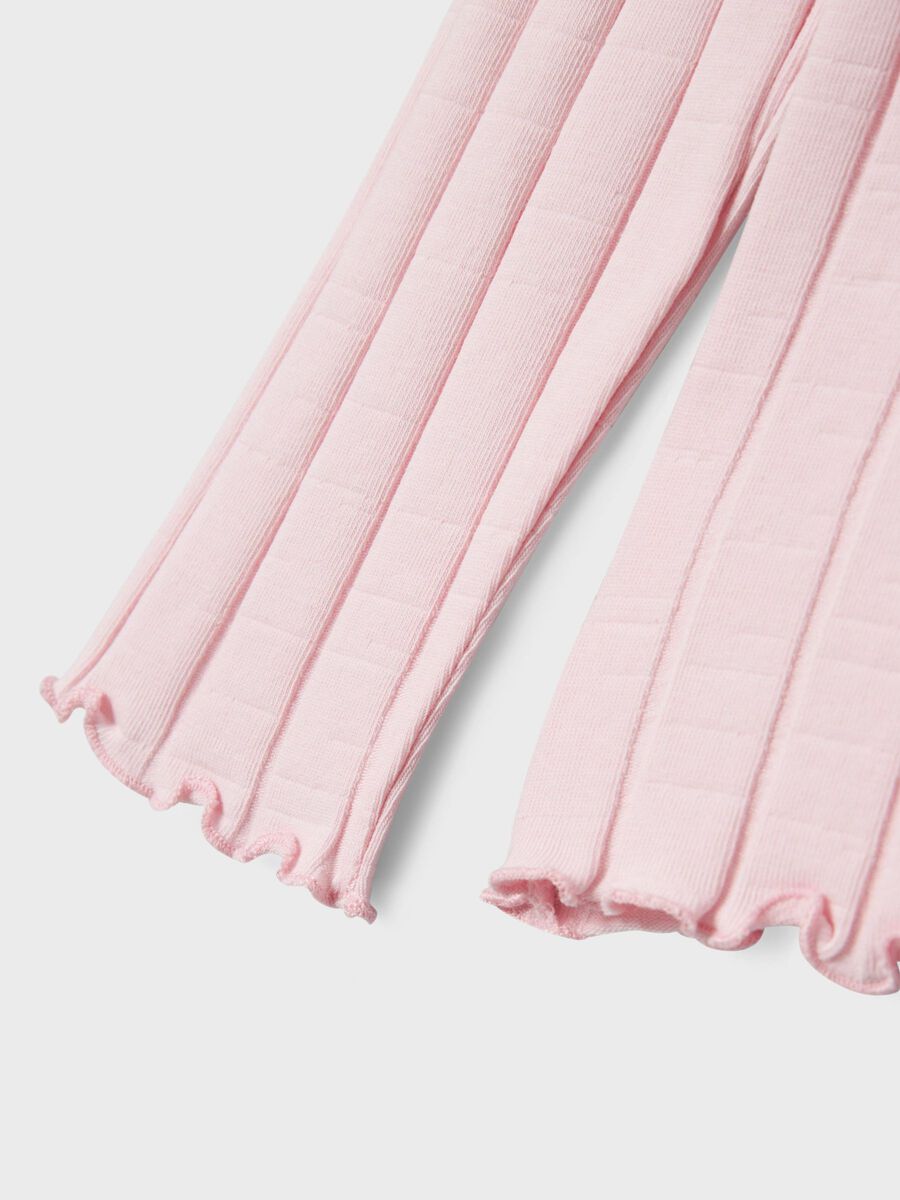 RIB TOP MET LANGE MOUWEN