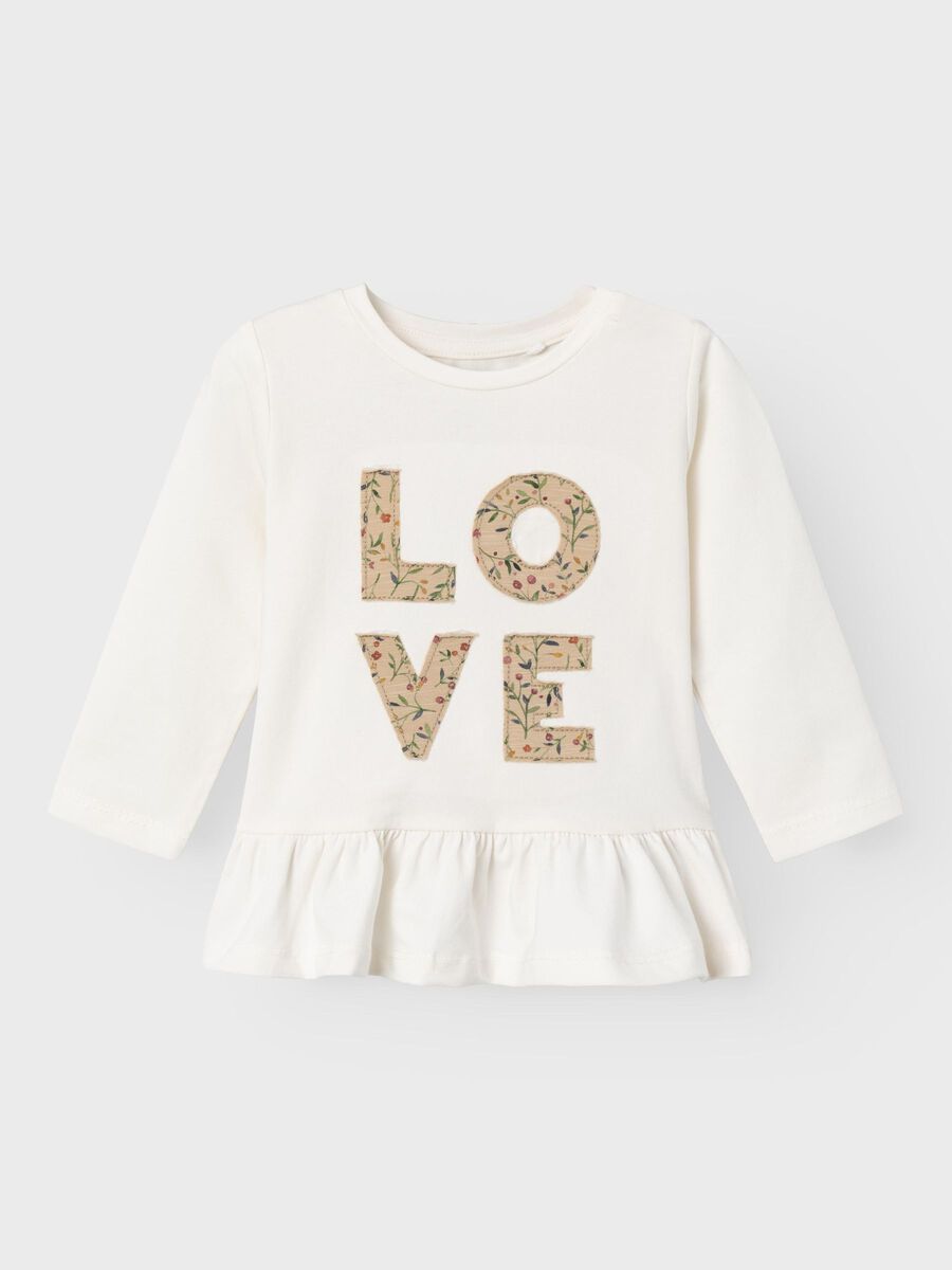 REGULAR FIT TOP MET LANGE MOUWEN