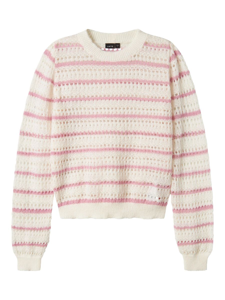 LANGE MOUWEN GEBREIDE TRUI