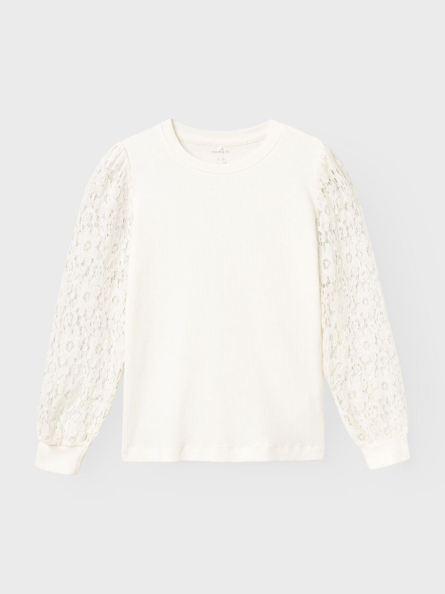 REGULAR FIT TOP MET LANGE MOUWEN