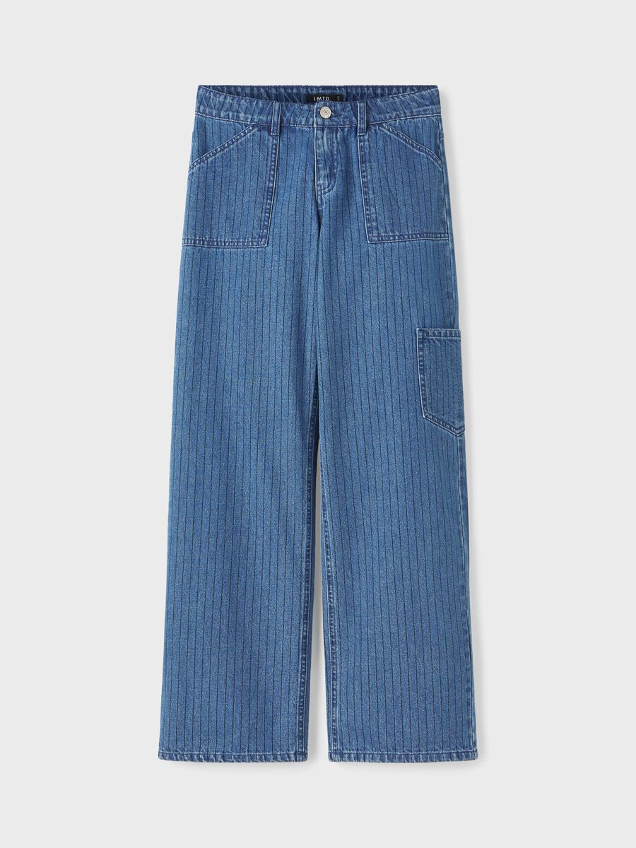 WIDE-LEG CARGO JEANS