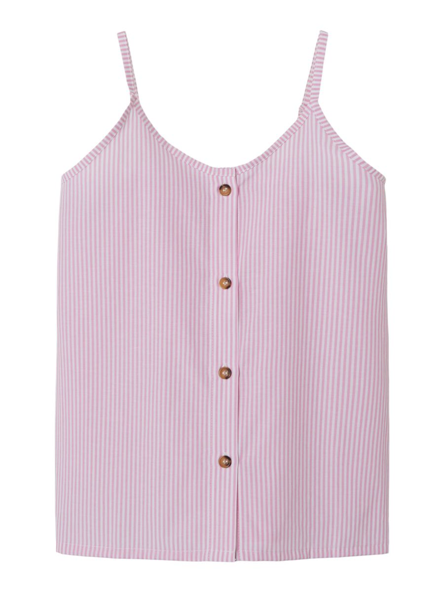 GESTREEPT TOP MET KORTE MOUWEN