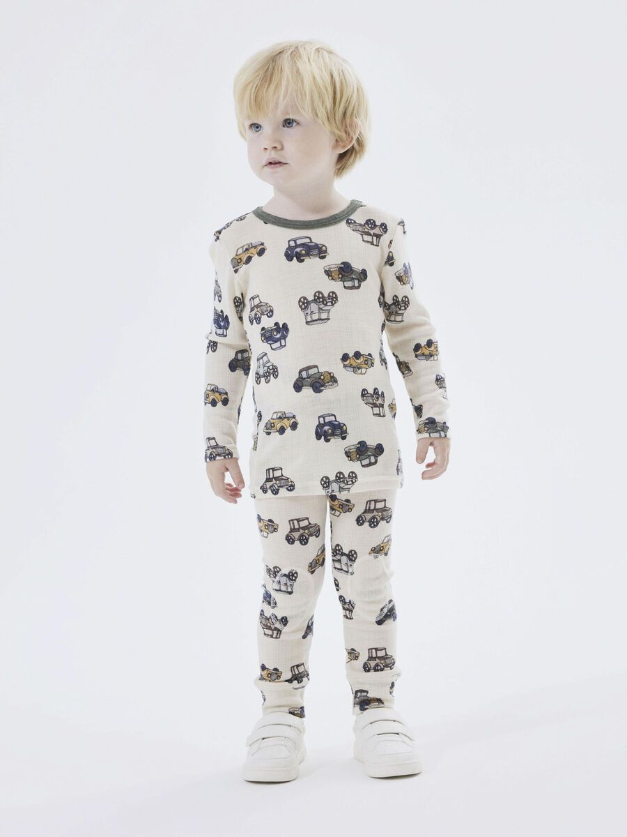 MERINO WOL TOP MET LANGE MOUWEN