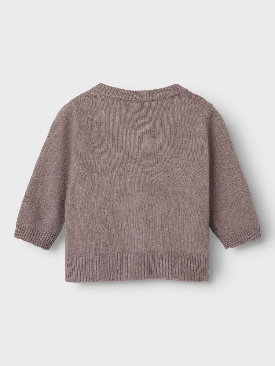 LANGE MOUWEN GEBREID VEST