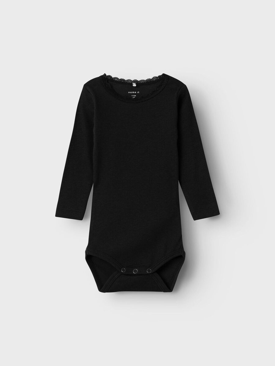 LANGE MOUWEN RIB ROMPER