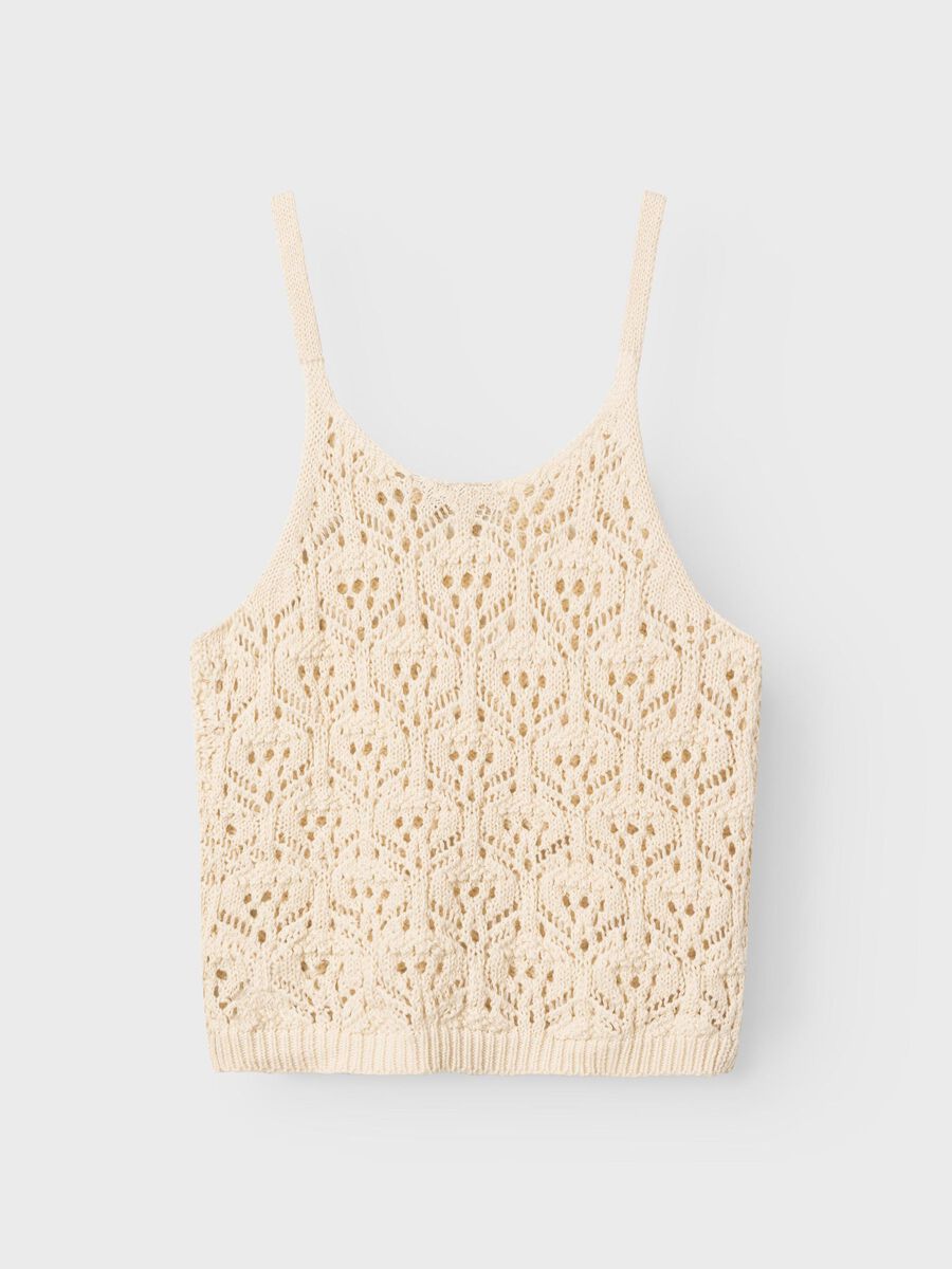 CROCHET TOP MET BANDJES