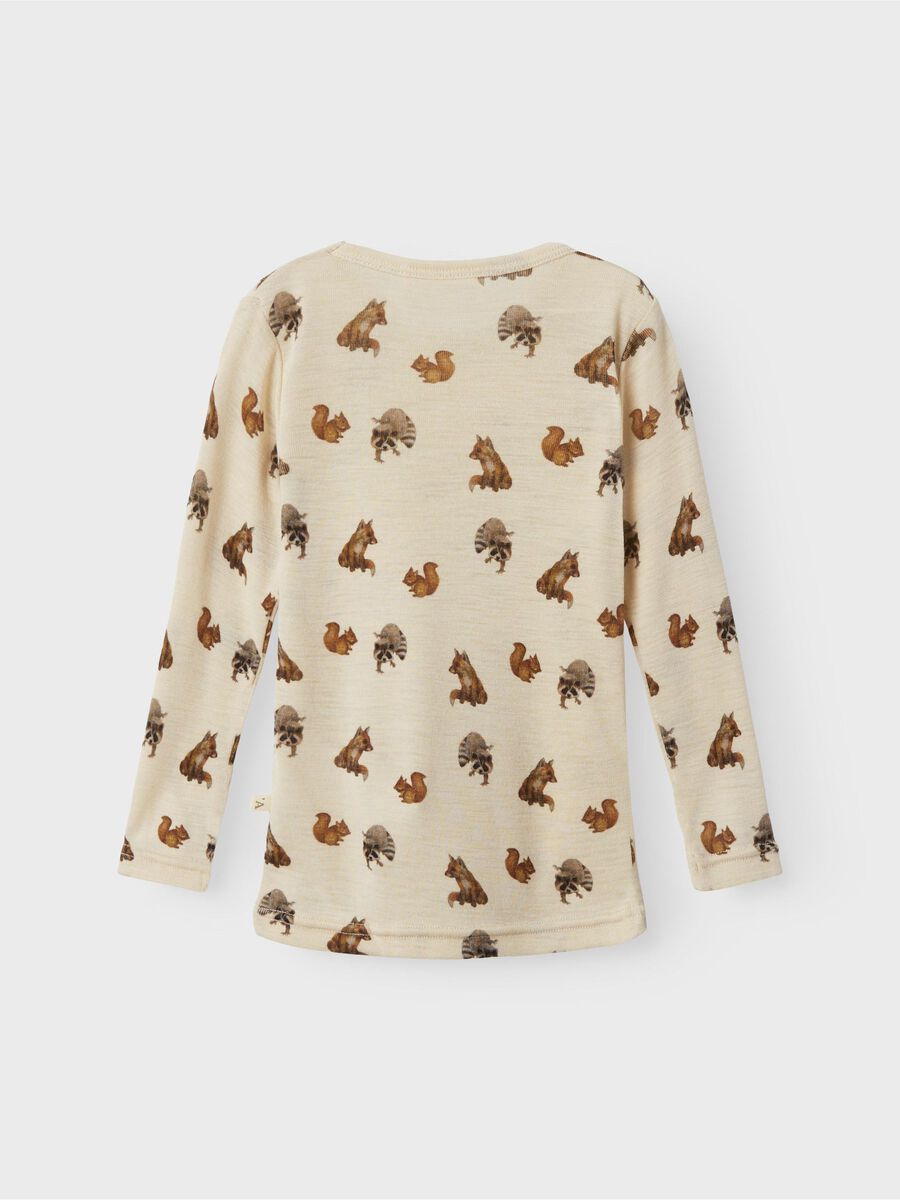 SLIM FIT TOP MET LANGE MOUWEN