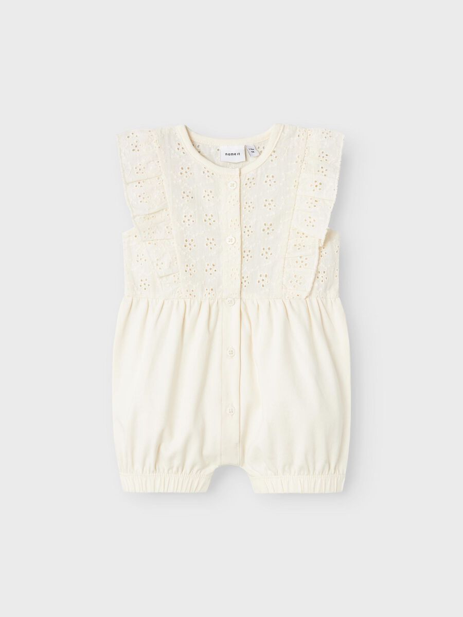 KORTE MOUWEN PLAYSUIT