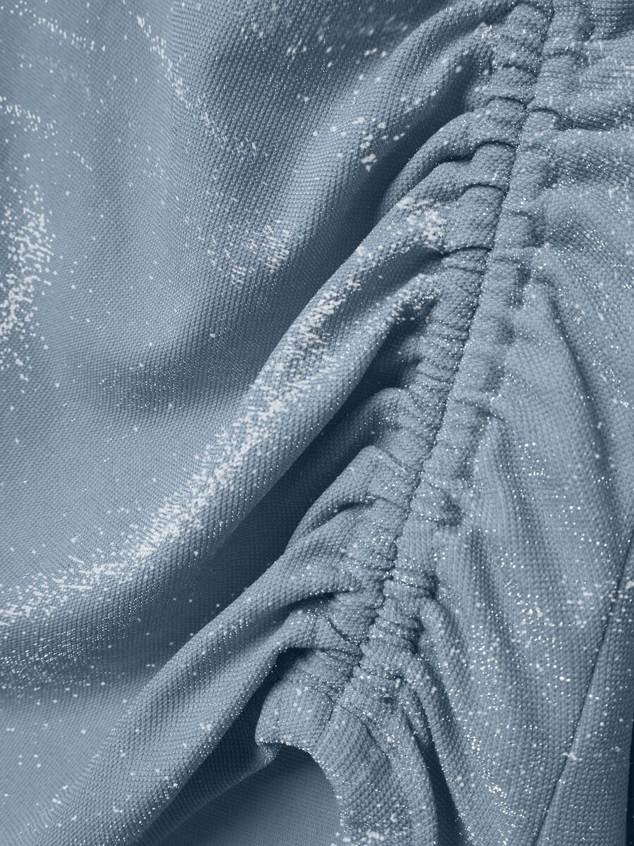 GLITTER TOP MET LANGE MOUWEN