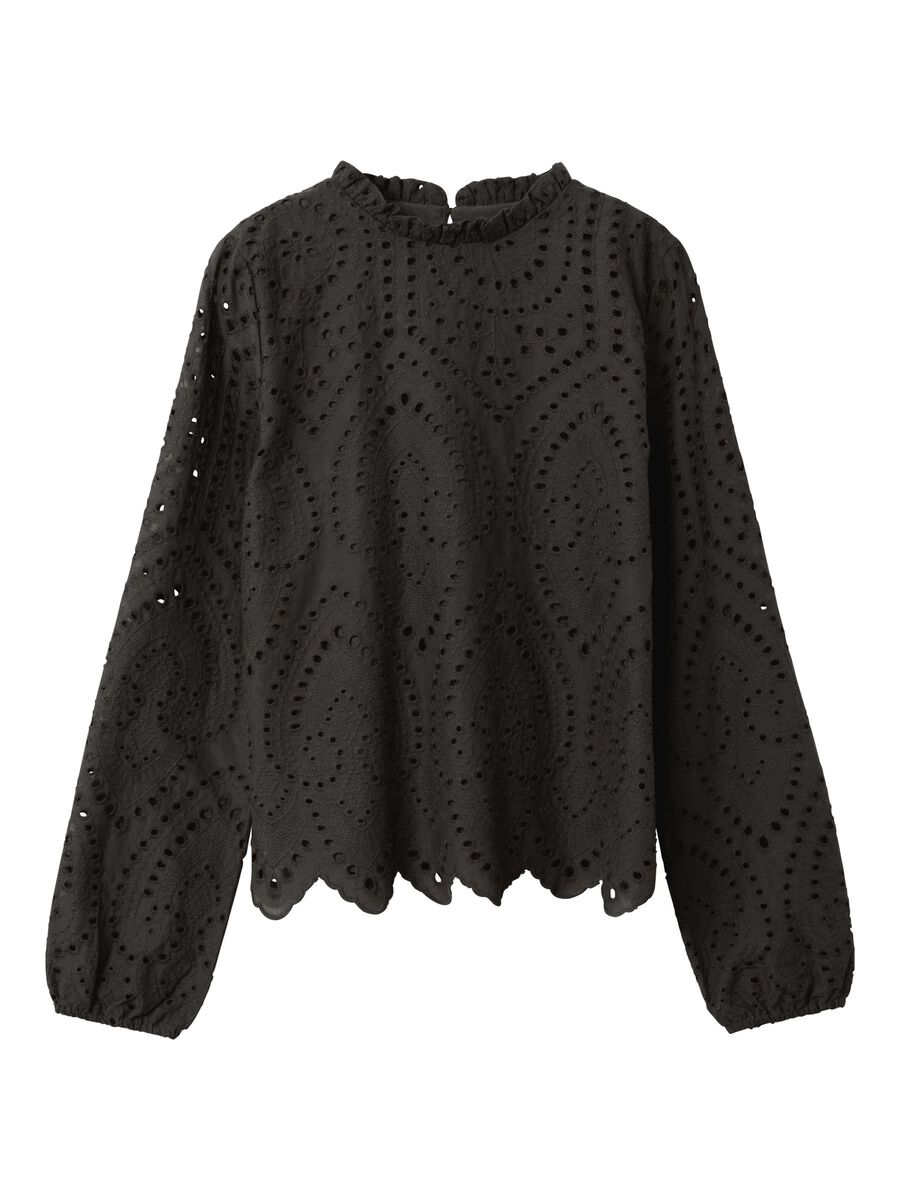 REGULAR FIT TOP MET LANGE MOUWEN