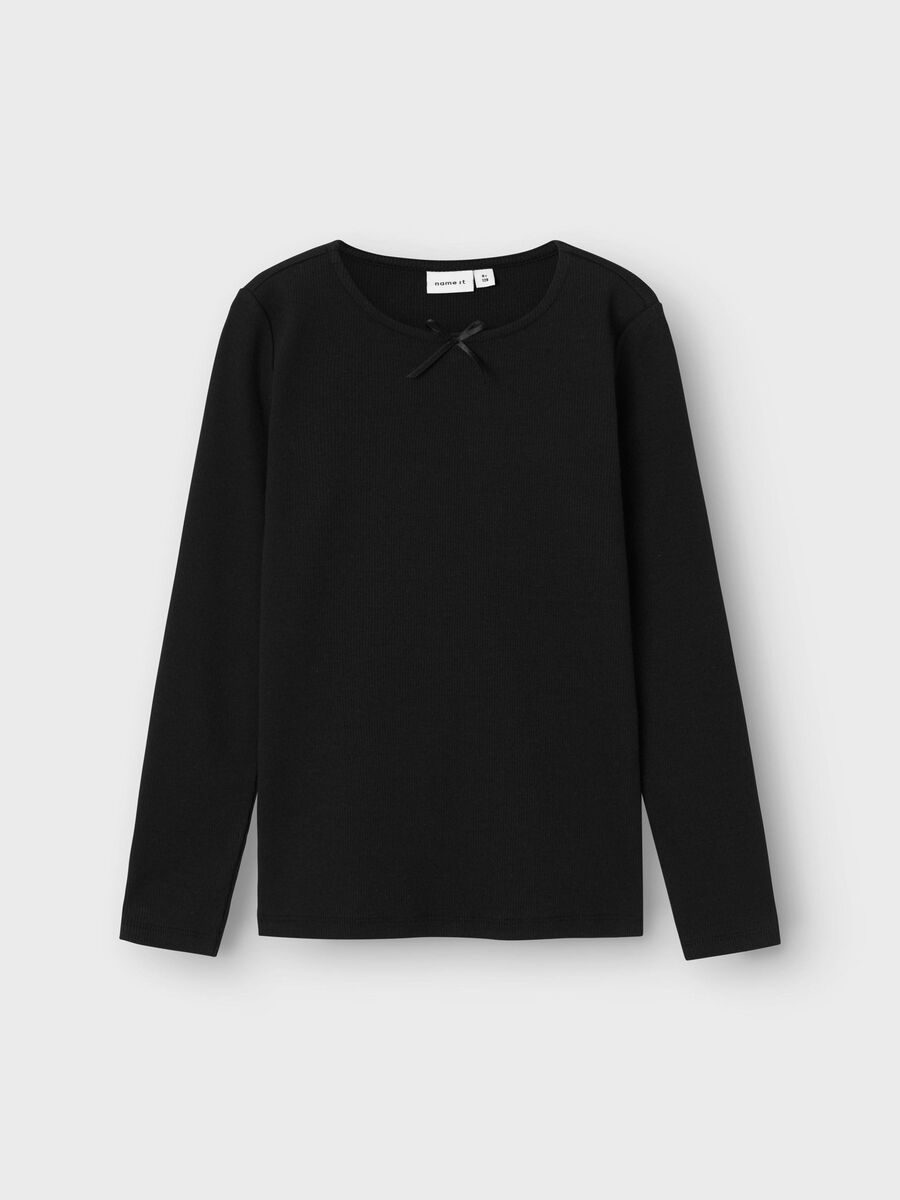 SLIM FIT TOP MET LANGE MOUWEN