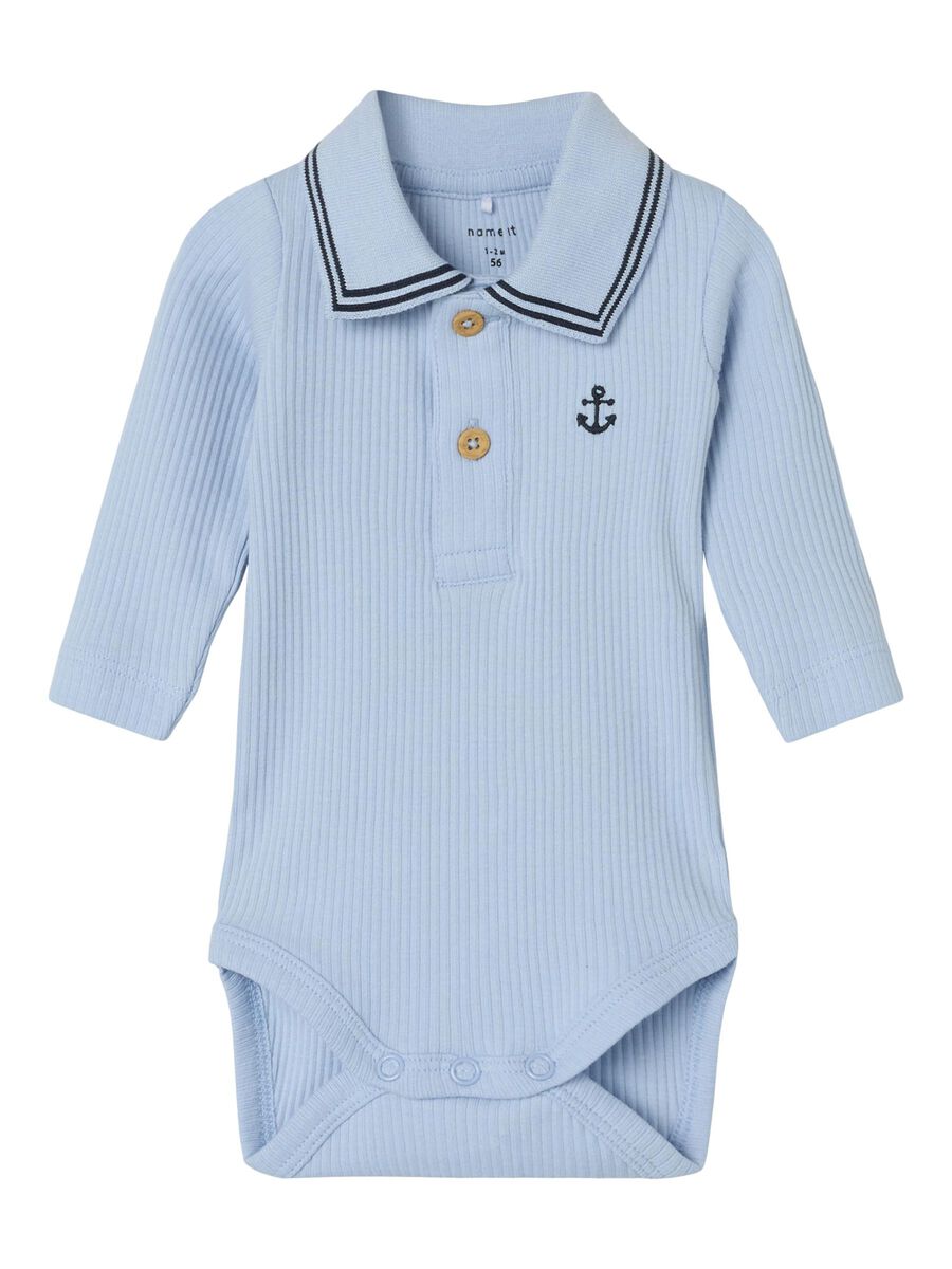 LANGE MOUWEN POLO ROMPER