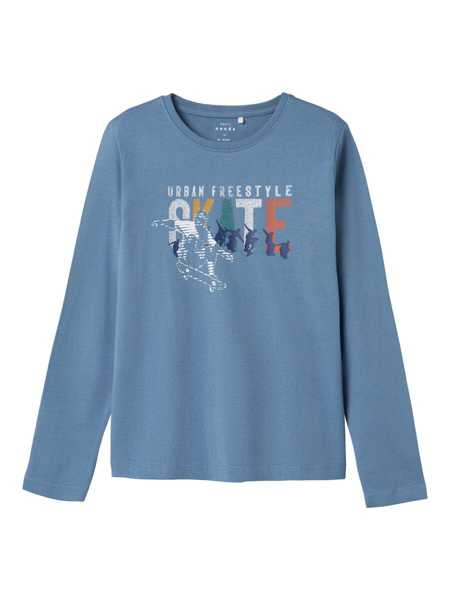 REGULAR FIT TOP MET LANGE MOUWEN