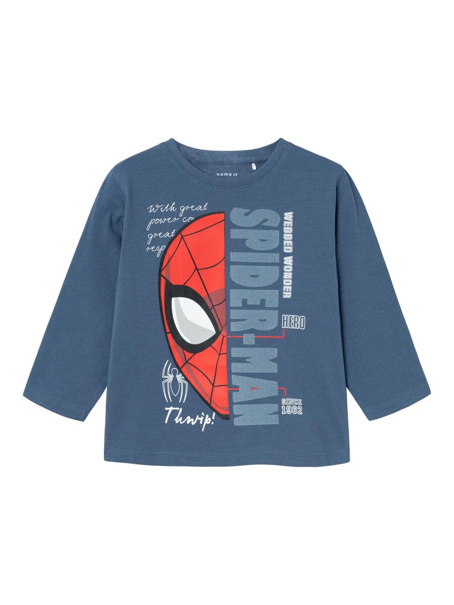 SPIDERMAN TOP MET LANGE MOUWEN