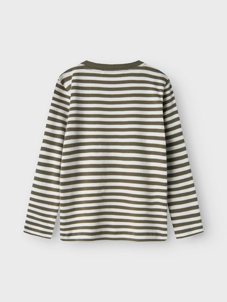 SLIM FIT TOP MET LANGE MOUWEN