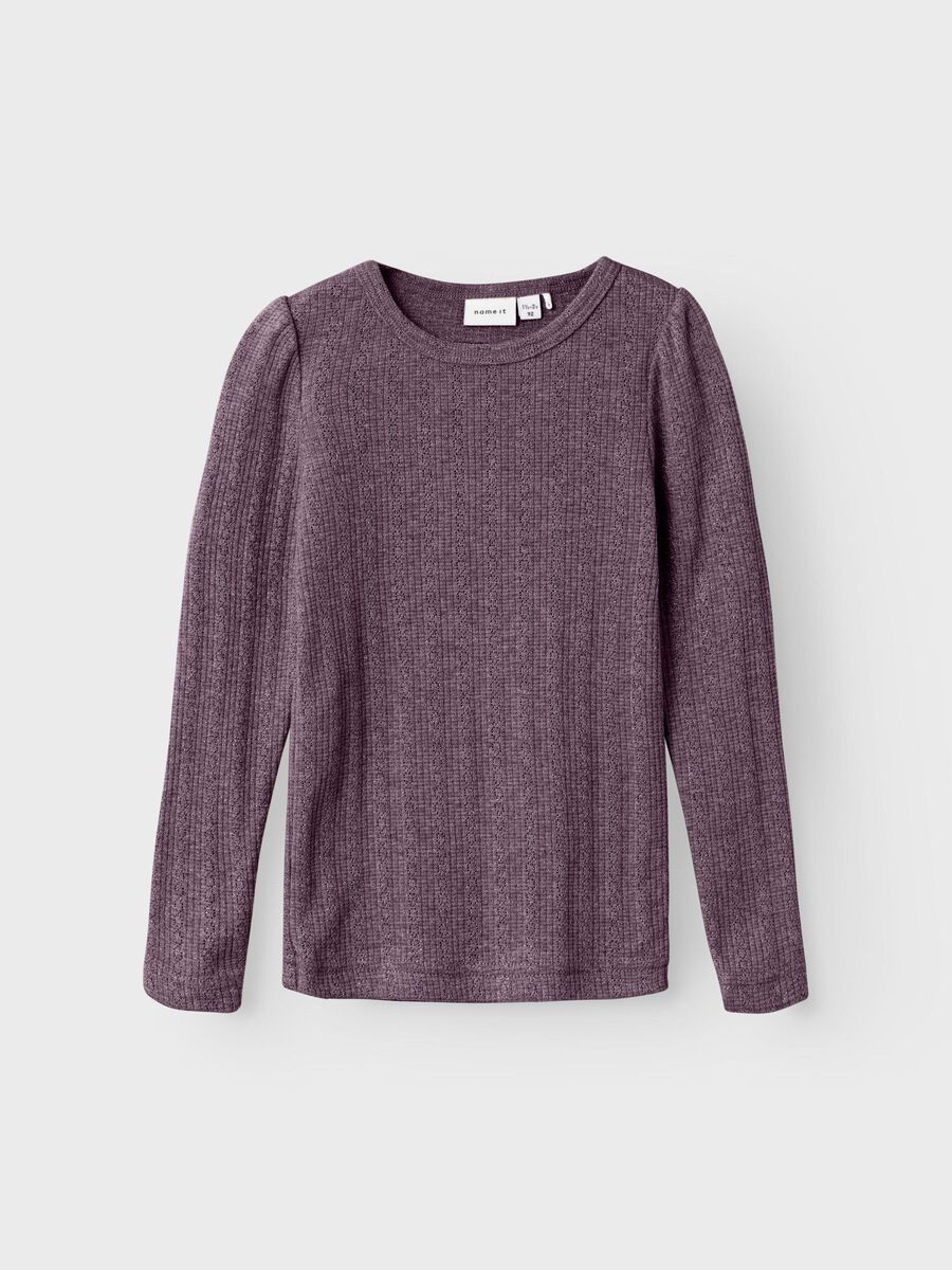 REGULAR FIT TOP MET LANGE MOUWEN