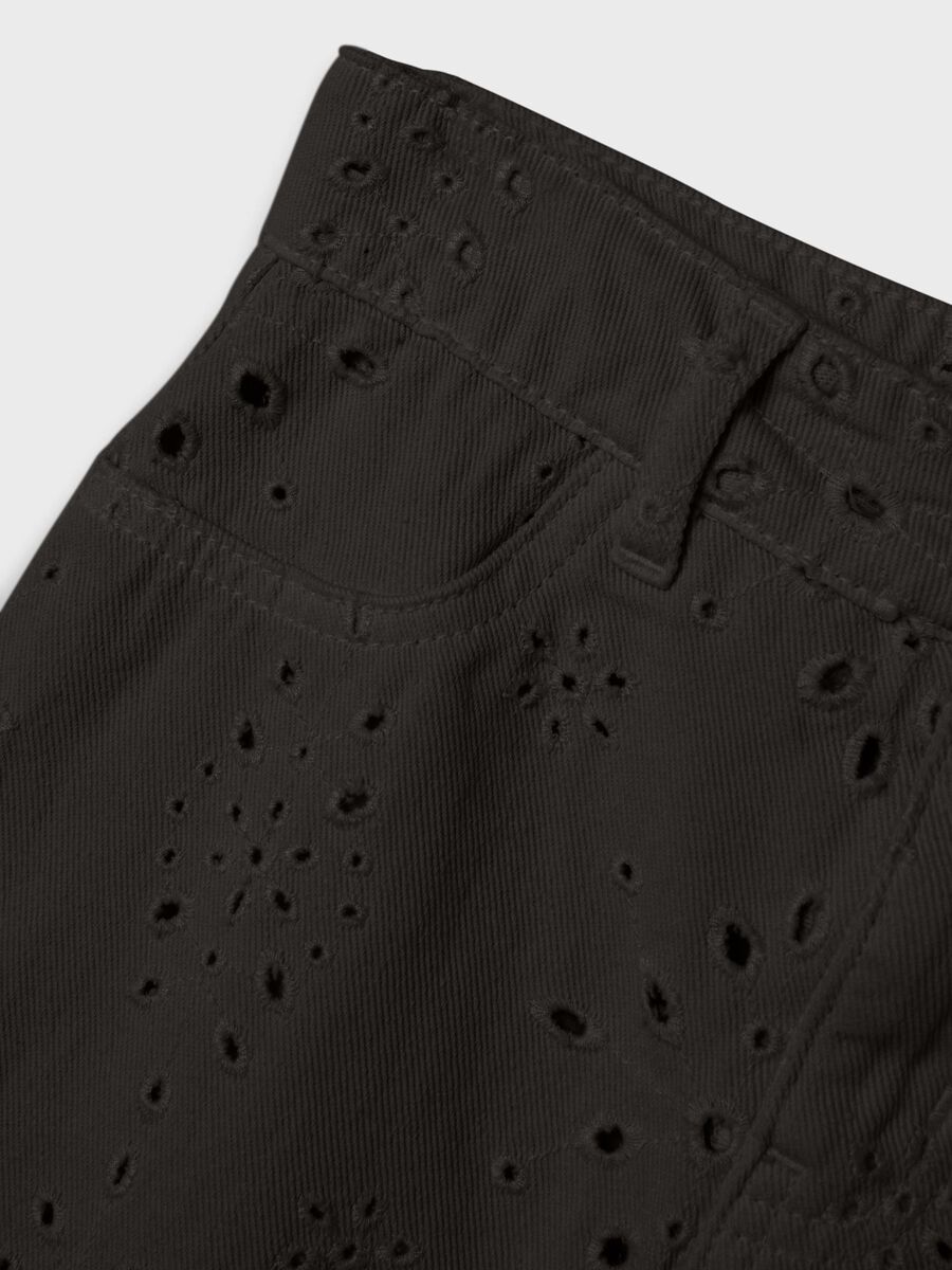 LANG BRODERIE ANGLAISE ROK