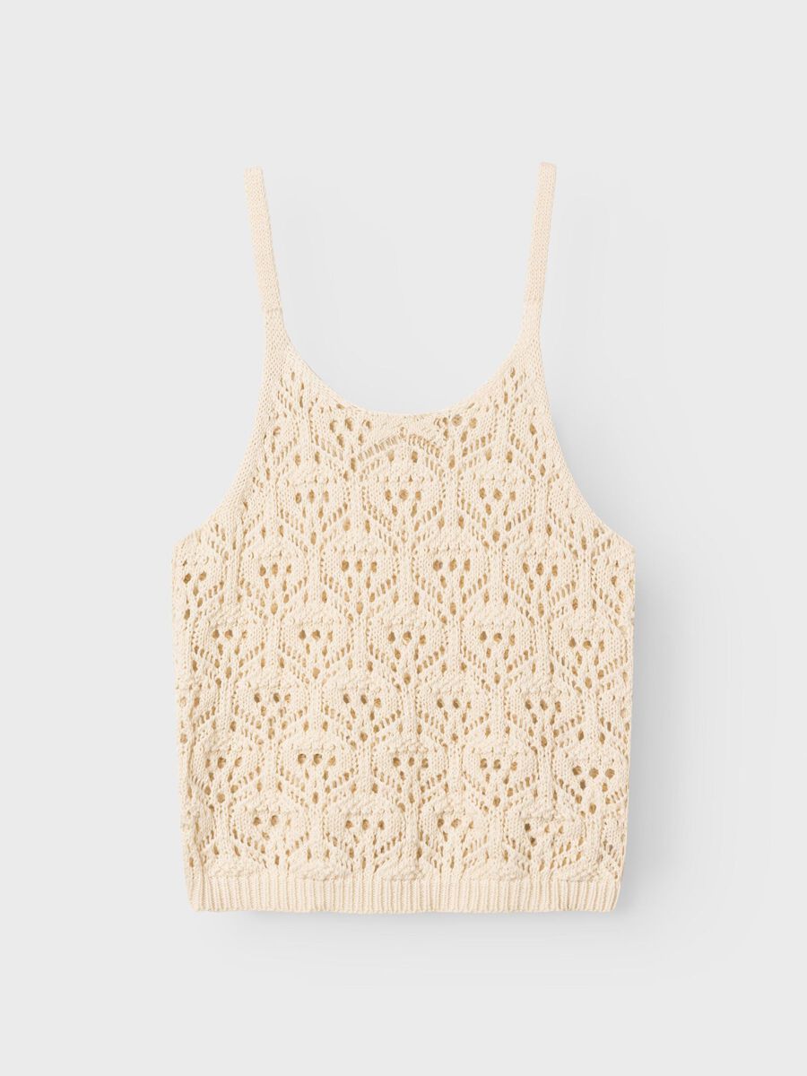CROCHET TOP MET BANDJES
