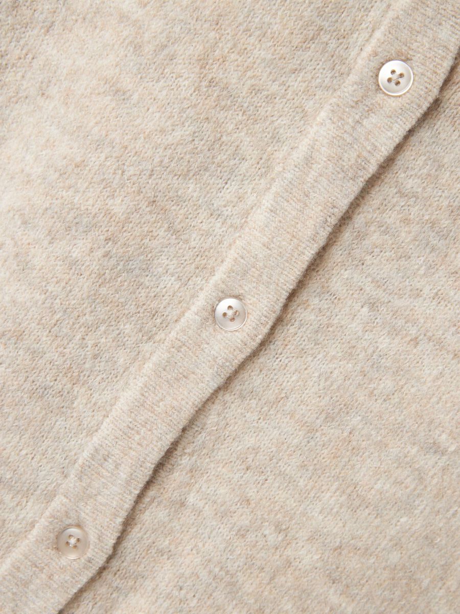 LANGE MOUWEN GEBREID VEST